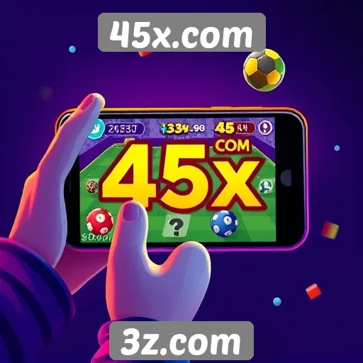 Acessibilidade mobile em 45x.com para jogadores