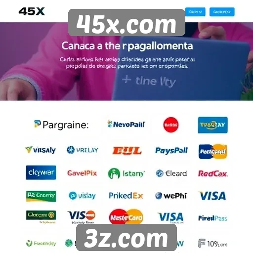 A variedade de opções de pagamento disponíveis em 45x.com