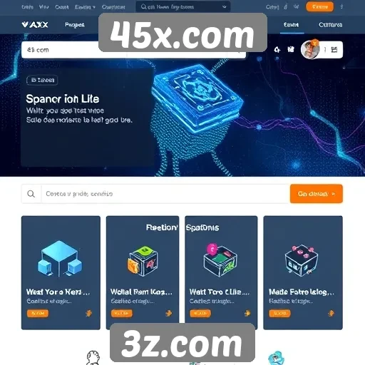 Análise da interface do usuário no 45x.com